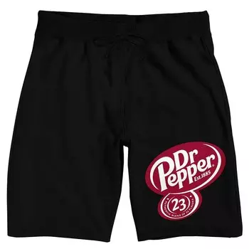 Мужские шорты для сна с логотипом Dr. Pepper 23 Licensed Character, черный