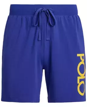 Мужские шорты для сна с логотипом Polo Ralph Lauren, синий