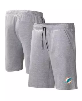 Мужские шорты для тренировок Heather Grey Miami Dolphins MSX by Michael Strahan