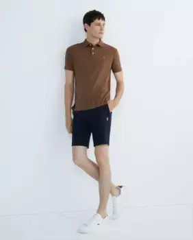 Мужские шорты двойной вязки Polo Ralph Lauren, темно-синий