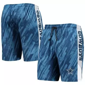 Мужские шорты FOCO Navy Dallas Cowboys со статической сеткой