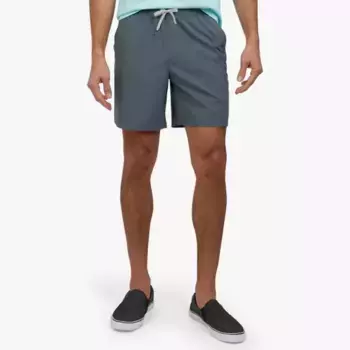 Мужские шорты-гибриды с эластичной талией в морском стиле Quiksilver, цвет granite grey