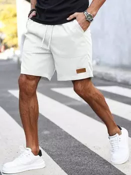 Мужские шорты Homme, широкого кроя, кулиска на талии, косой карман Manfinity, белый