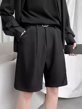 Мужские шорты Hypemode, однотонные, плиссированные Manfinity, черный