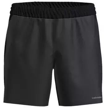 Мужские шорты Icebreaker 125 ZoneKnit Merino Blend Speed 6 дюймов, черный