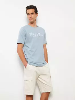 Мужские шорты из чесаного хлопка со стандартным рисунком LCWAIKIKI Classic