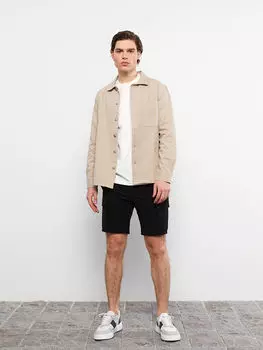 Мужские шорты из габардина стандартной посадки LCW Casual