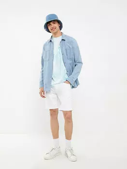 Мужские шорты из габардина стандартной посадки Xside