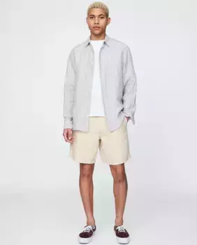 Мужские шорты из льна и хлопка Gap, бежевый