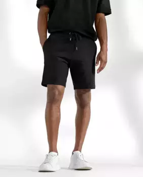 Мужские шорты из органического хлопка черного цвета Bread & Boxers, черный