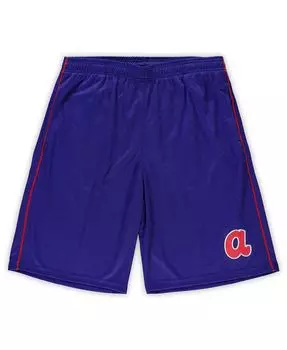 Мужские шорты из сетки Royal Atlanta Braves Big and Tall Profile