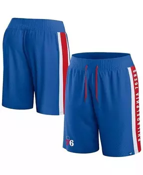 Мужские шорты из сетки Royal Philadelphia 76ers Big and Tall Referee Iconic Fanatics, синий