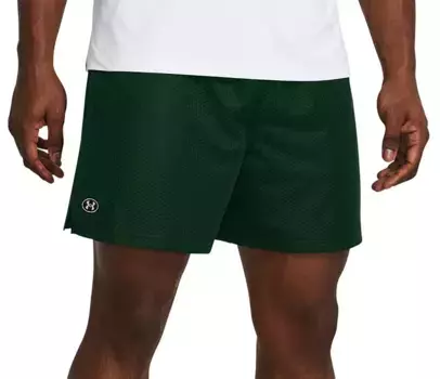 Мужские шорты из сетки Under Armour Icon, цвет Forest Green/White