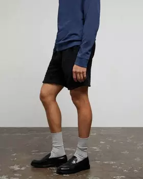 Мужские шорты из шерпы черного цвета Onia, черный