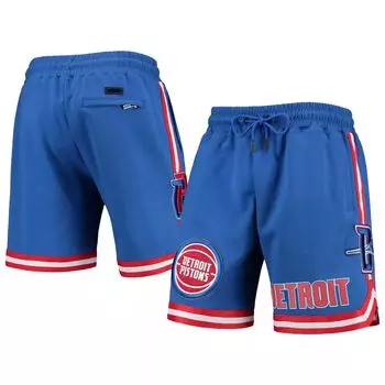 Мужские шорты из синели Pro Standard Detroit Pistons синего цвета