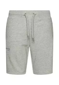 Мужские шорты из трикотажа - домашняя одежда, спортивные штаны, короткие, хлопок стрейч Superdry., серый