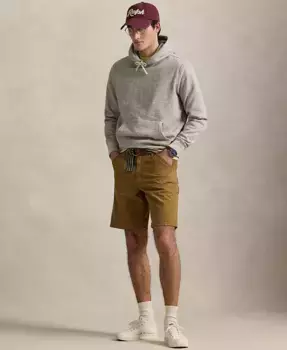 Мужские шорты из твила в стиле джинсовых комбинезонов, длина 9" Polo Ralph Lauren, коричневый/бежевый