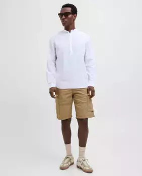 Мужские шорты-карго с боковыми карманами Jack & Jones, бежевый