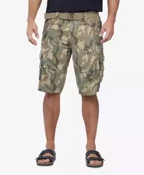 Мужские шорты карго с поясом и двумя карманами X-Ray, мультиколор