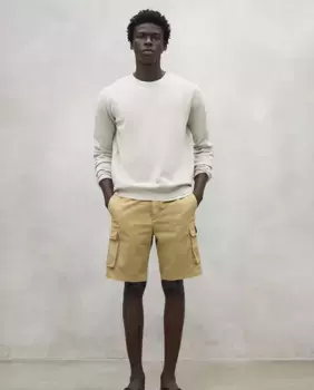 Мужские шорты-карго с застежкой на пуговицу и молнию Ecoalf, цвет Mostaza