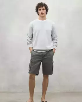 Мужские шорты-карго с застежкой на пуговицу и молнию Ecoalf, цвет Kaki