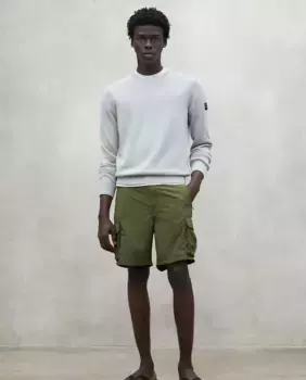 Мужские шорты-карго с застежкой на пуговицу и молнию Ecoalf, зеленый