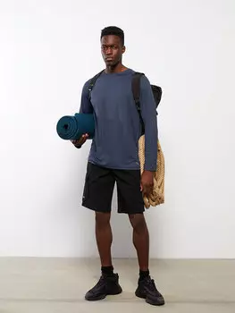 Мужские шорты карго стандартного кроя LCW OUTDOOR, новый черный