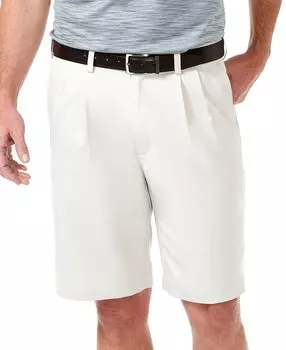 Мужские шорты классического кроя Cool 18 PRO со складками длиной 9,5 дюйма Haggar