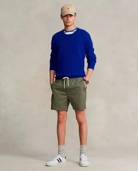 Мужские шорты классического кроя с регулируемой талией Polo Ralph Lauren, оливково-зеленый