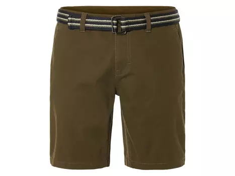 Мужские шорты Livergy со съемным поясом, оливковый