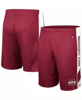 Мужские шорты maroon mississippi state bulldogs pool time Colosseum
