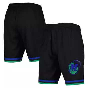 Мужские шорты Mitchell & Ness Black Dallas Mavericks Hardwood Classics Reload 2.0 Swingman