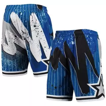 Мужские шорты Mitchell & Ness Blue Orlando Magic Hardwood Classics 1994 Hyper Hoops Swingman