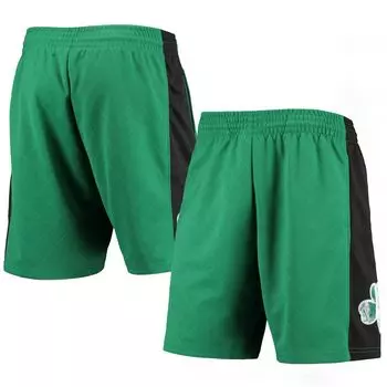 Мужские шорты Mitchell & Ness Kelly Green Boston Celtics 2007 Hardwood Classics 75th Anniversary Swingman