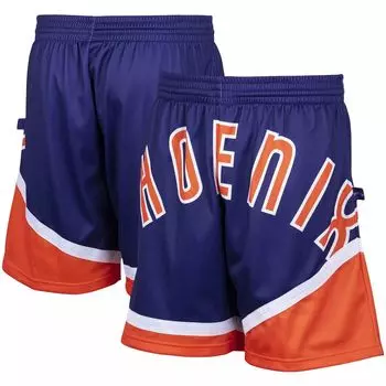 Мужские шорты Mitchell & Ness Purple Phoenix Suns Hardwood Classics Big Face 2.0