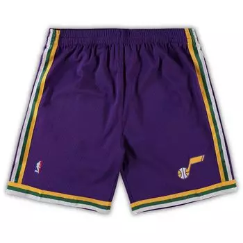 Мужские шорты Mitchell & Ness Purple Utah Jazz Big & Tall Hardwood Classics Team Swingman