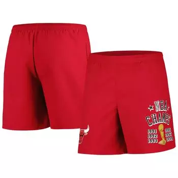 Мужские шорты Mitchell & Ness Red Chicago Bulls 6x Champions Heritage