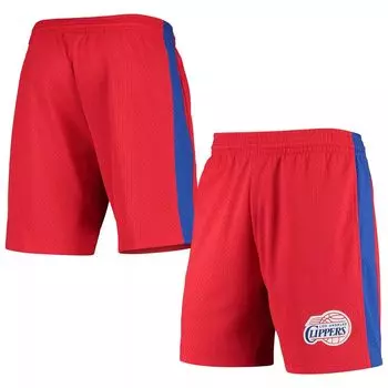 Мужские шорты Mitchell & Ness Red LA Clippers Hardwood Classics Swingman