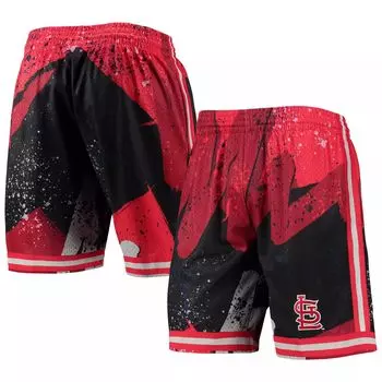 Мужские шорты Mitchell & Ness Red St. Louis Cardinals Hyper Hoops