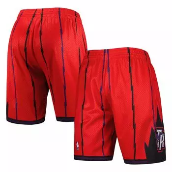 Мужские шорты Mitchell & Ness Red Toronto Raptors Hardwood Classics Reload 2.0 Swingman