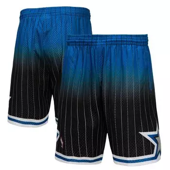 Мужские шорты Mitchell & Ness Royal/Black Orlando Magic 1994/95 Hardwood Classics Fadeaway Reload 3.0 Swingman