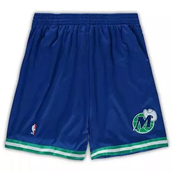 Мужские шорты Mitchell & Ness Royal Dallas Mavericks Big & Tall Hardwood Classics Team Swingman