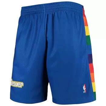 Мужские шорты Mitchell & Ness Royal Denver Nuggets Hardwood Classics Team Swingman
