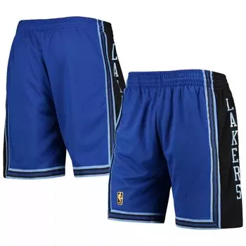 Мужские шорты Mitchell & Ness Royal Los Angeles Lakers Hardwood Classics Reload Swingman