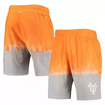 Мужские шорты Mitchell & Ness Tennessee оранжево-серые Tennessee Volunteers с принтом тай-дай