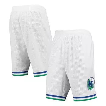 Мужские шорты Mitchell & Ness White Dallas Mavericks 1998-99 Hardwood Classics Swingman