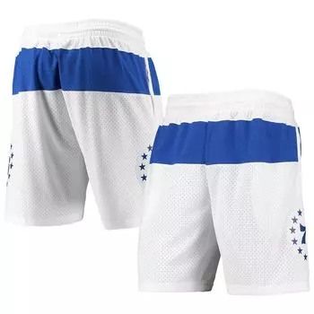 Мужские шорты Mitchell & Ness White Philadelphia 76ers 2003-04 Hardwood Classics Swingman