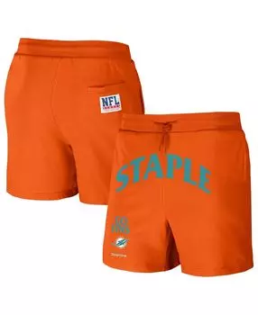 Мужские шорты nfl x staple orange miami dolphins new age throwback vintage-like wash fleece short NFL Properties