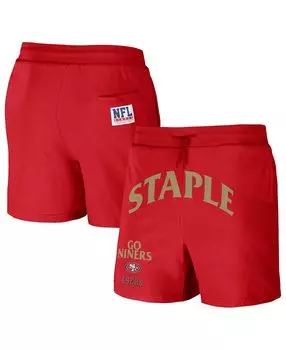 Мужские шорты nfl x staple red san francisco 49ers new age throwback vintage-like wash fleece short NFL Properties, красный