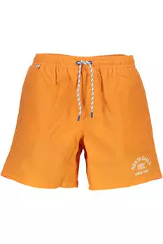Мужские шорты North Sails пляжные однотонные с логотипом, оранжевый